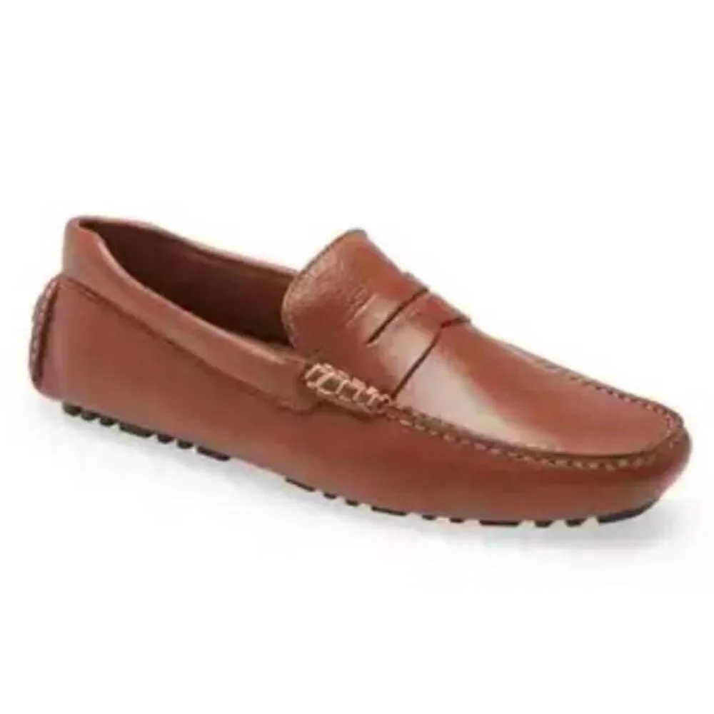 NORDSTROM Brody Brown Leather Loafer Size 9M